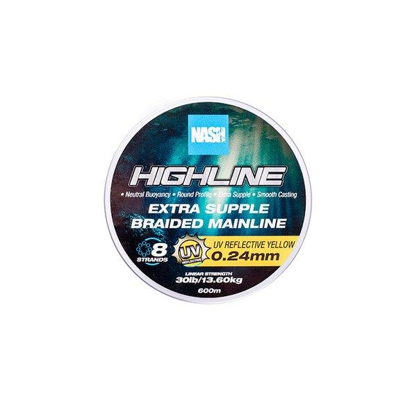 Nash Highline Extra Supple Braid UV Yellow