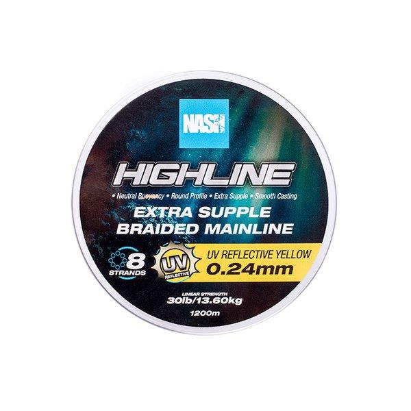 Nash Highline Extra Supple Braid UV Yellow