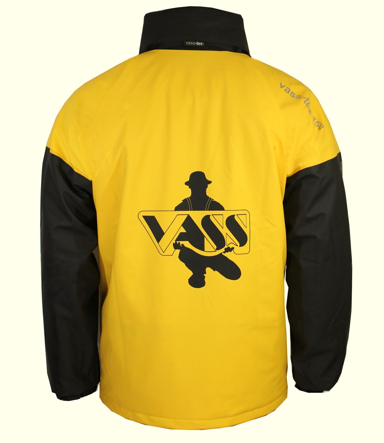 Vass-Tex Team Vass 350 Winter Lined Waterproof Jacket Black & Yellow